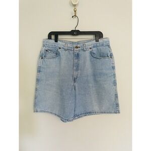 Chic Jeans Vintage Womens Size 20 Light Wash High Waisted Denim Shorts Made USA